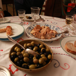 Foie gras et olives