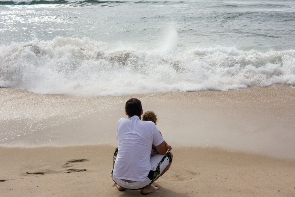 Allez Andrea, on se jette dans les vagues?