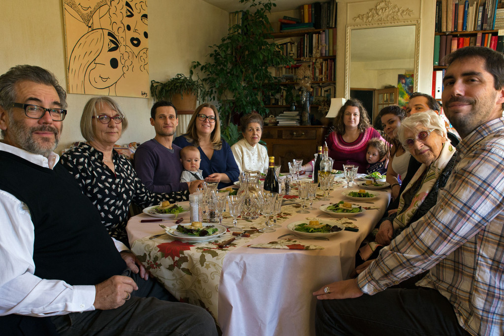 Photo de famille, toute la descendance est là.
