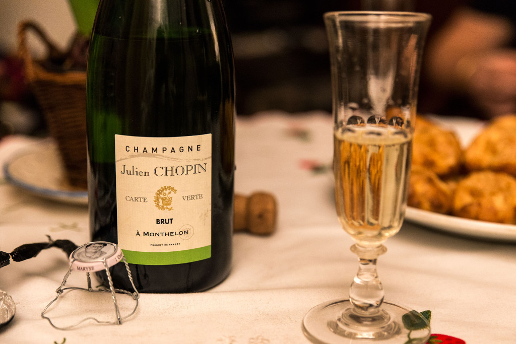 Un champagne acheté chez nous dans le Berry.