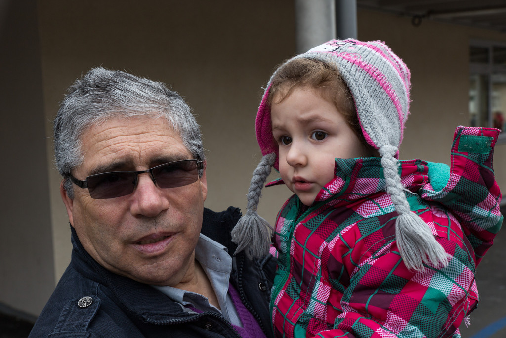 Papy Vovo et Andrea.