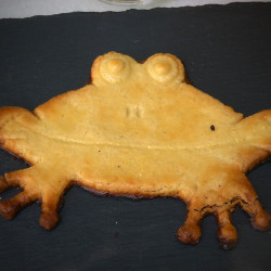 Un crapaud biscuit réalisé par Agathe et Jako
