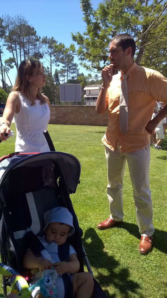 Cathy et José. Tiens, c'est rigolo, comme les mariés.
