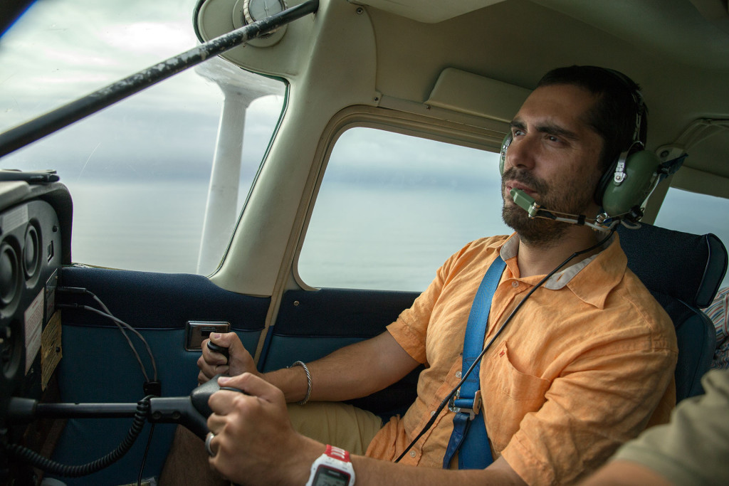 Pendant quelques minutes, le pilote m'a cédé les commandes.