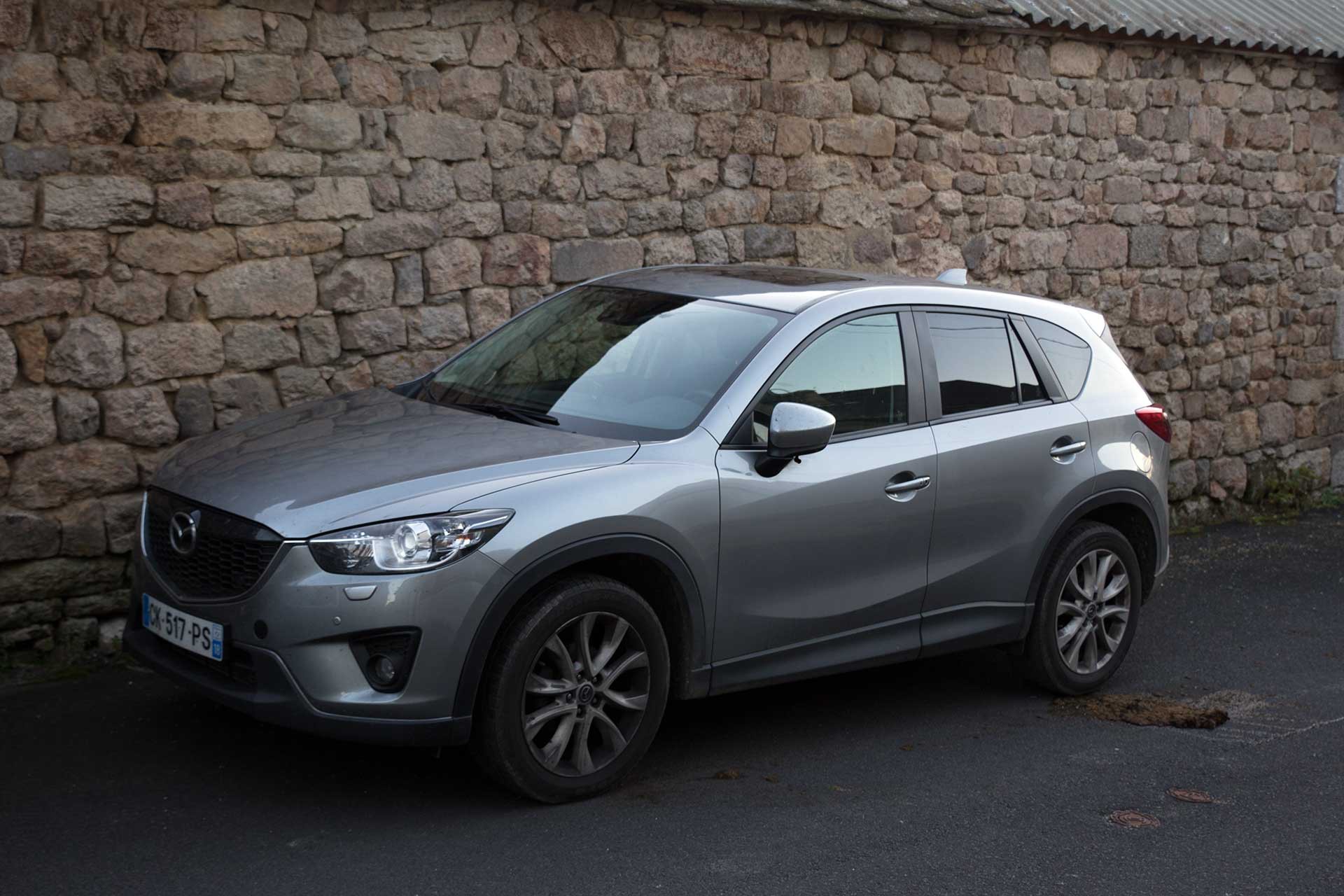 En me garant, j'ai écrasé un caca d'un très gros animal avec la voiture. Bon, ça porte bonheur, c'était avec les roues gauche.