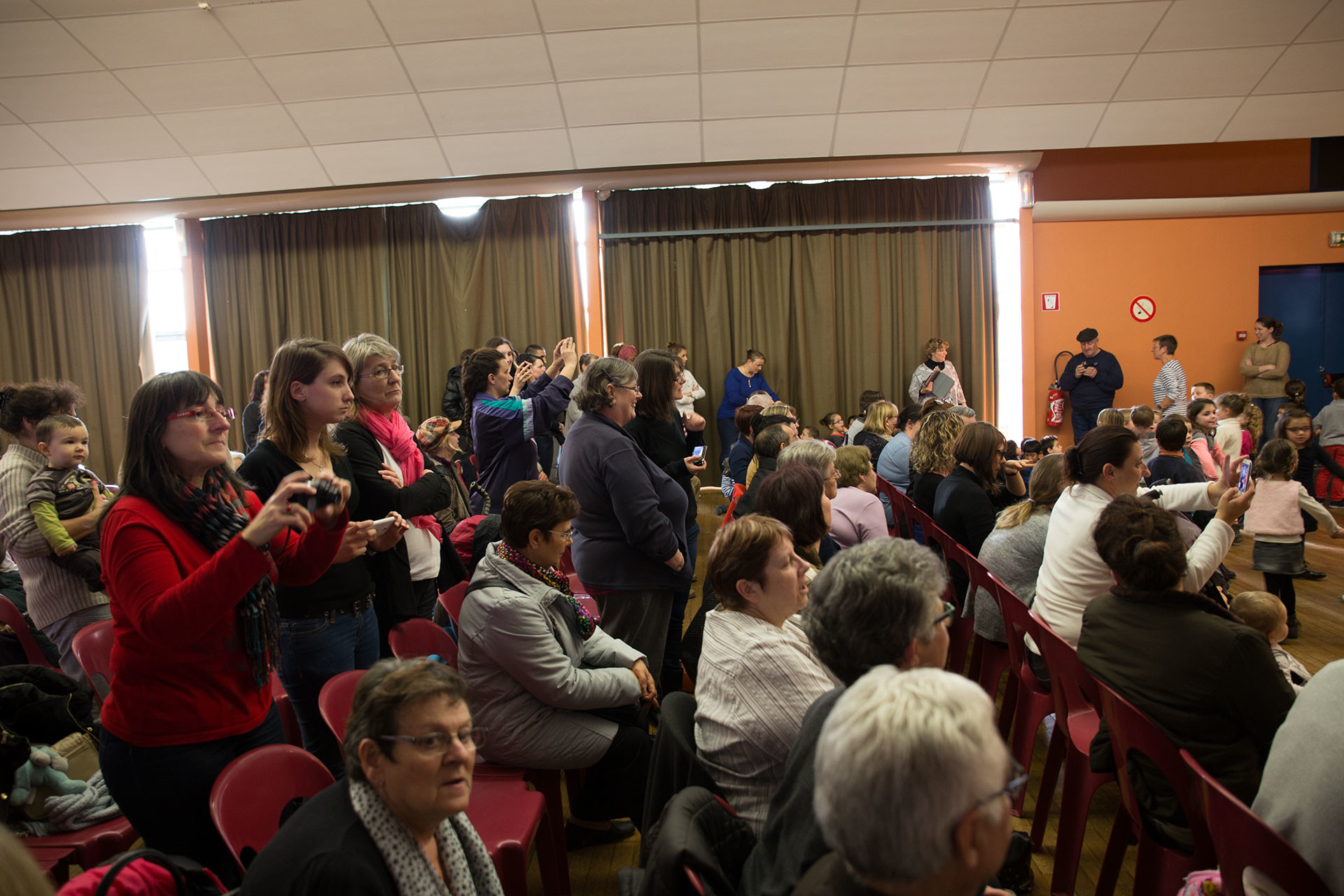 La foule des parents