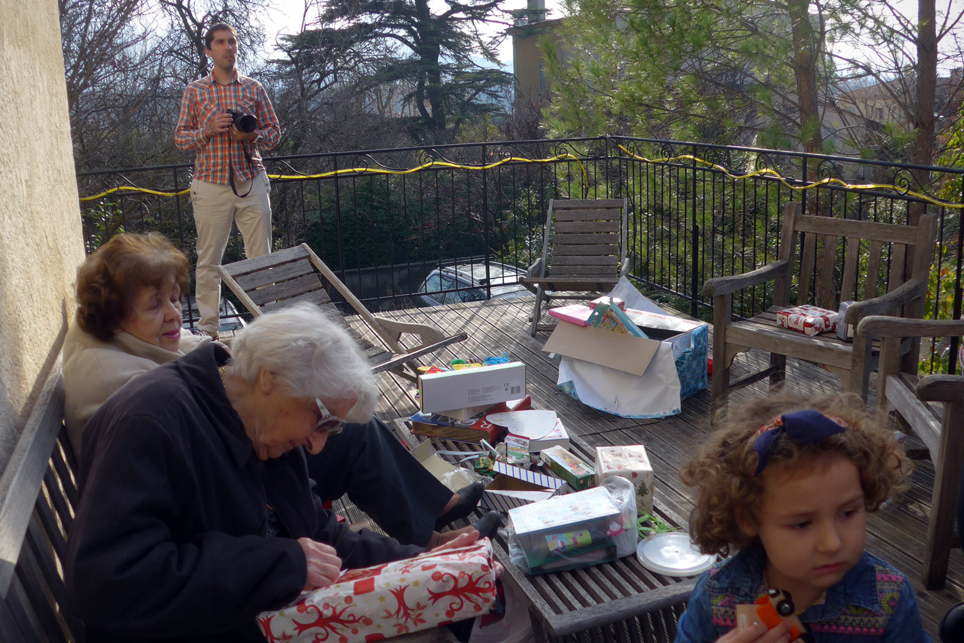 J'ai une preuve de ma présence en cette réunion familiale. Photo Anne.