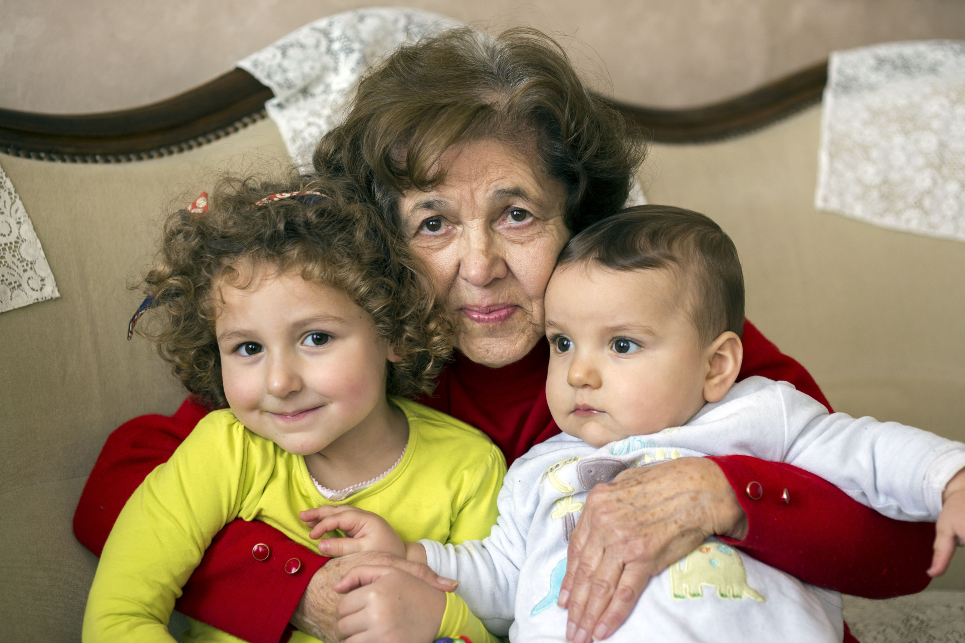 Difficile de faire une photo correcte avec des enfants qui bougent.