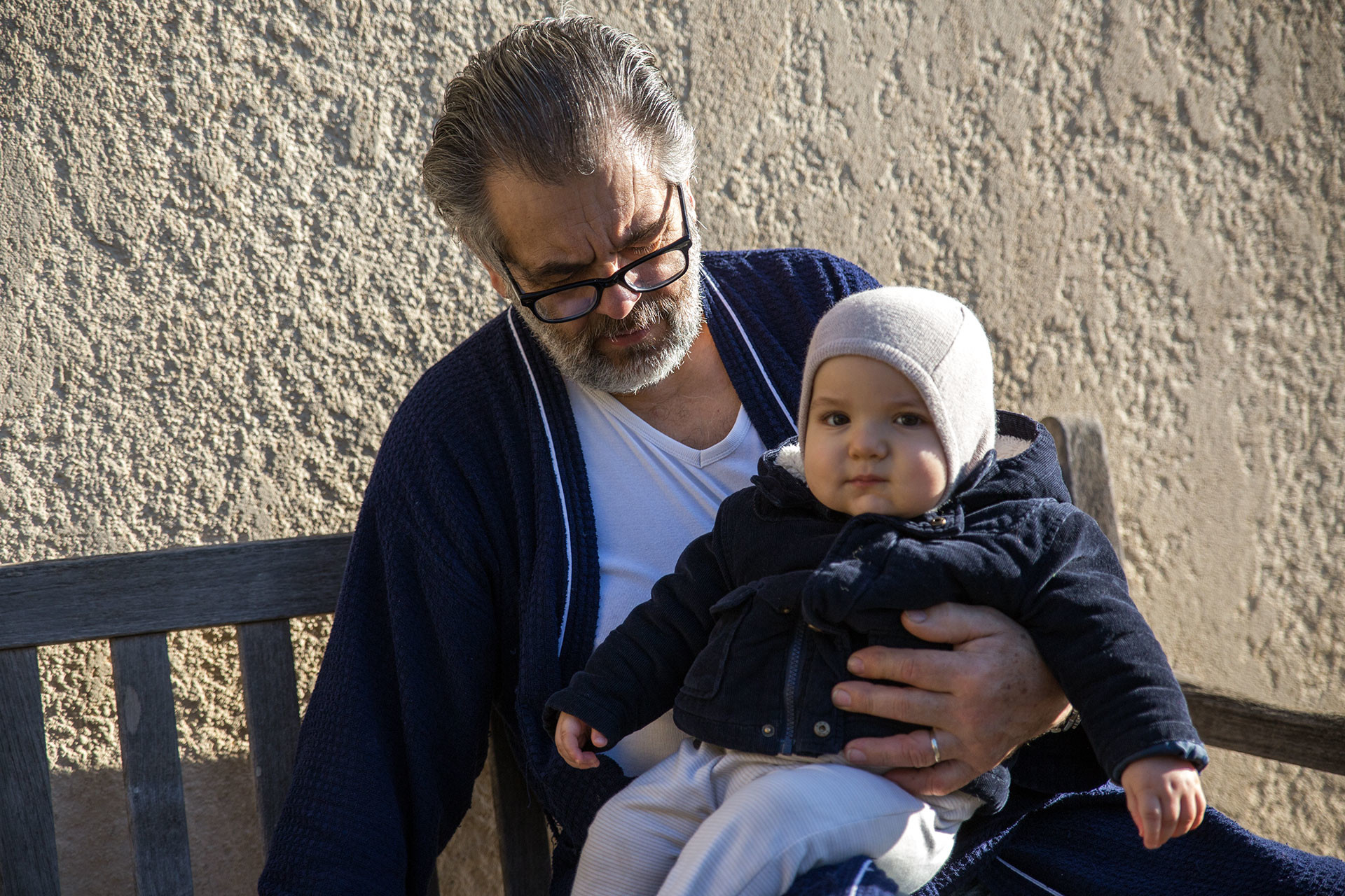 Le papy et Virgile.