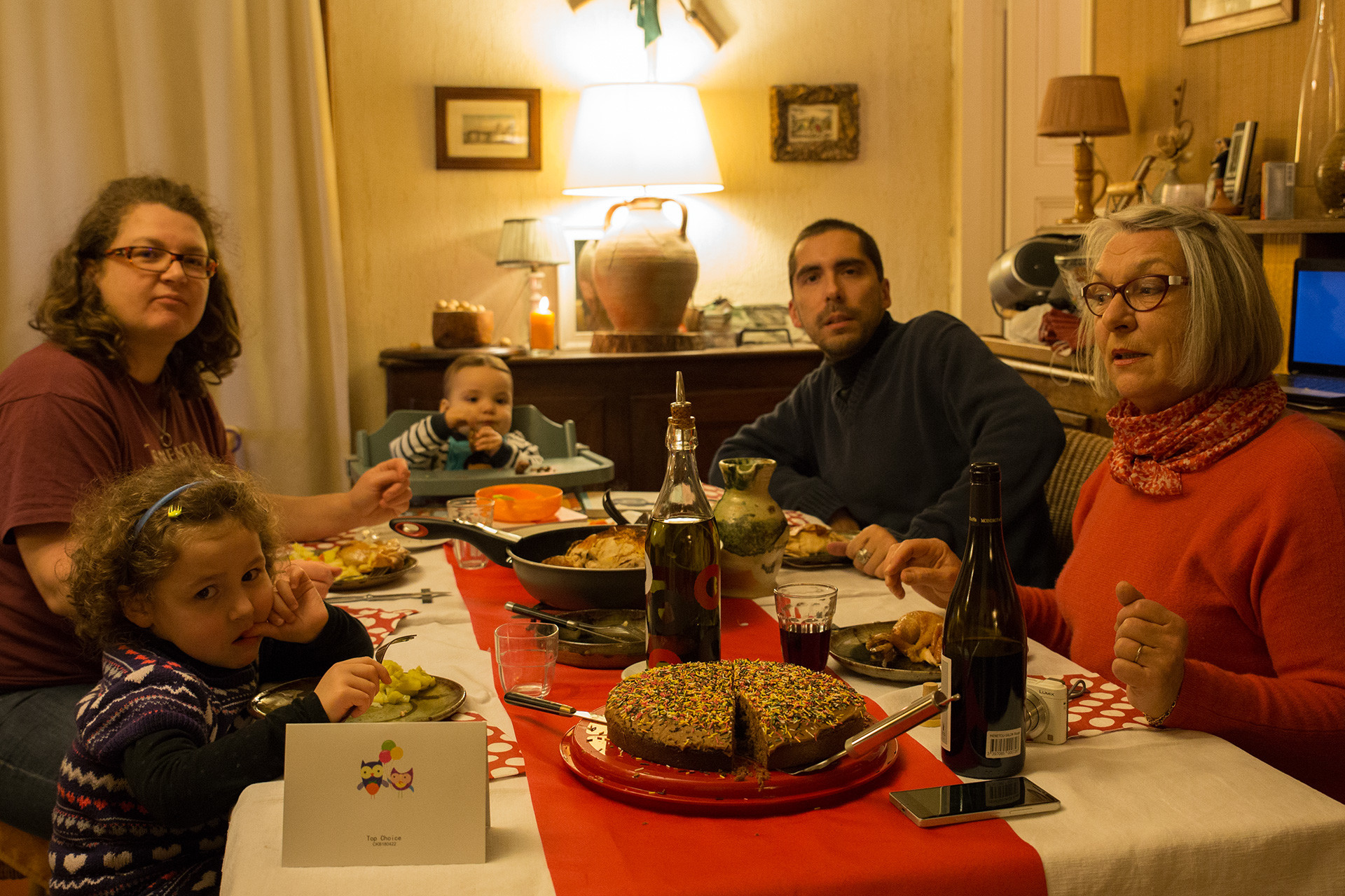 Nous. Andrea, Laure, Virgile, José et Anne.