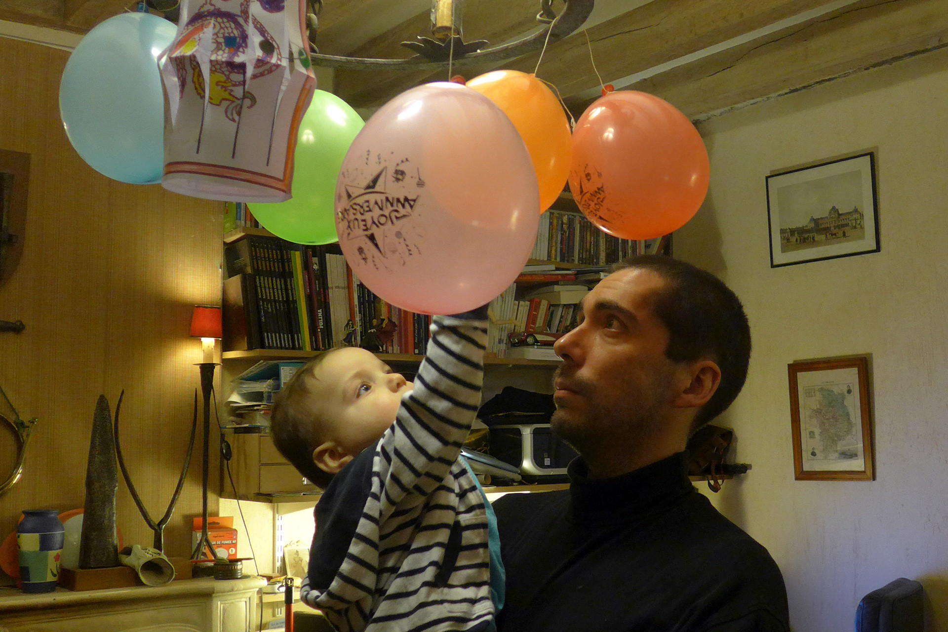 Les ballons. Gros succès.