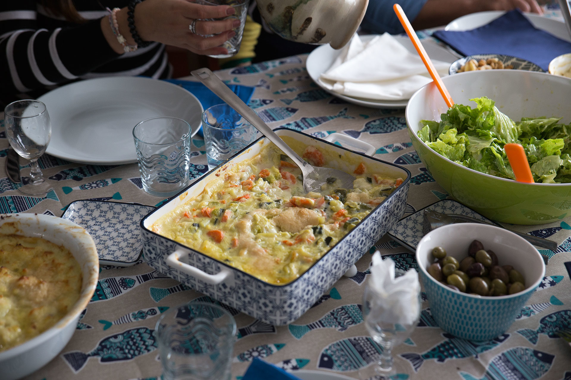 Bacalhau com natas. La sauce était excellente.